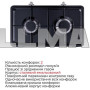 Настольная плита газовая Floria ZLN7128 Black